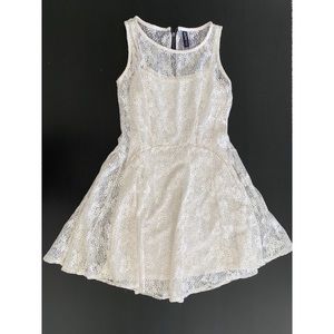 Juniors White Dress
